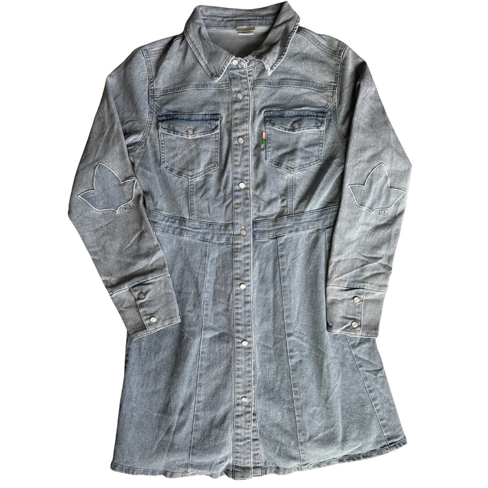 AKA Alpha Kappa Alpha Ivy Storehouse Denim Shirt Sorority College Dress Small